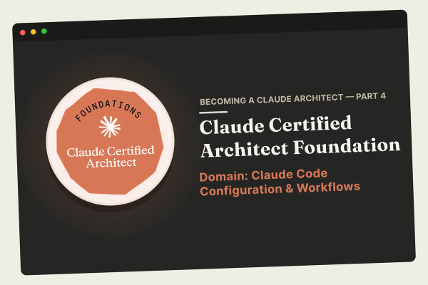 Becoming a Claude Architect: Claude Code Configuration & Workflows — Domain 3